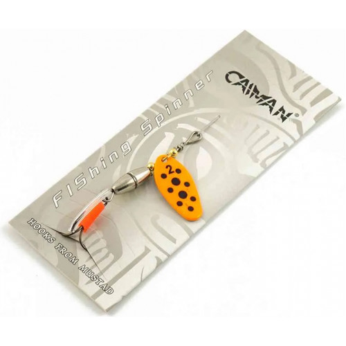 Блесна вращающаяся Caiman Oval core 5гр #2 цвет CA19