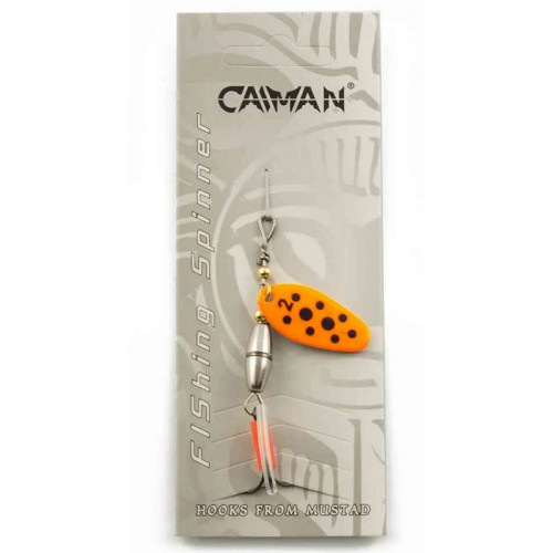 Блесна вращающаяся Caiman Oval core 5гр #2 цвет CA19