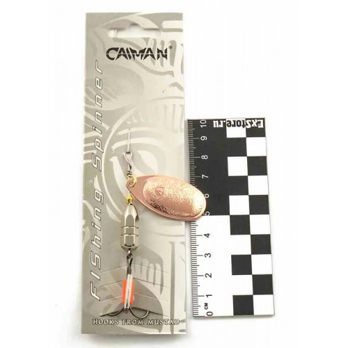 Блесна вращающаяся Caiman Round light 10гр #4 цвет CA01