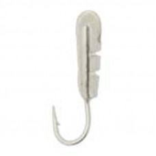 Морм. вольф. Fishing ROI Овсинка с отверстием 6mm silver (M400)