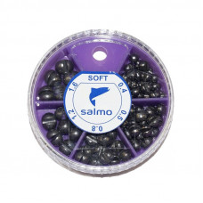 Грузила Salmo ДРОБЬ SOFT мягк. 5 секц. 0.4-1,6г 60г набор 2