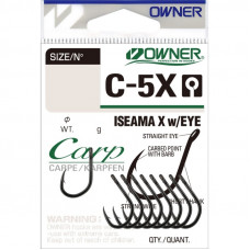 OWNER Крючок Carp Iseama X w/eye BC №10 13шт