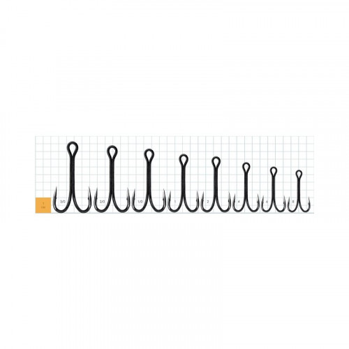 Двойник Gurza Double Hook Long Shank # 1/0 BN
