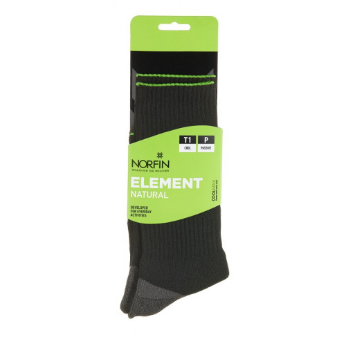 Носки Norfin T1P ELEMENT NATURAL CREW р.(42-44) L