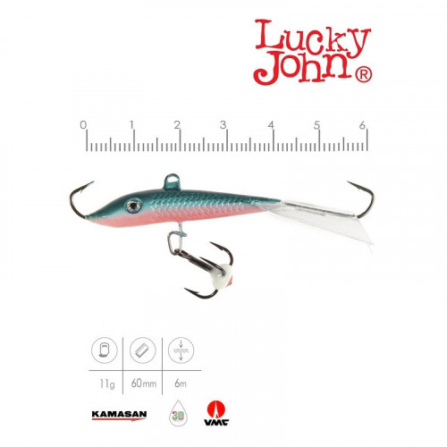 Балансир Lucky John FIN 4 с тр. 60мм/54 блистер
