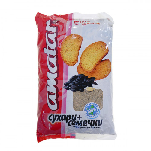 Прикормка Amatar СУХАРИ-СЕМЕЧКИ 750г