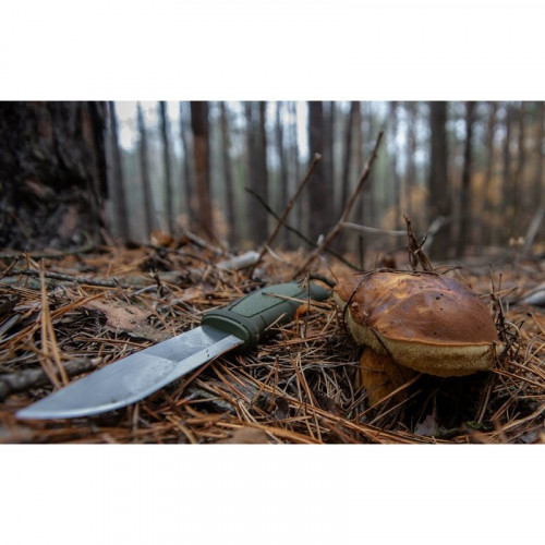 Нож Morakniv Kansbol, нержавеющая сталь, прорезиненная рукоять с оранжевыми накладкам