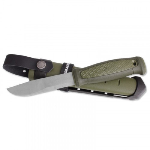 Нож Morakniv Kansbol, нержавеющая сталь, прорезиненная рукоять с оранжевыми накладкам