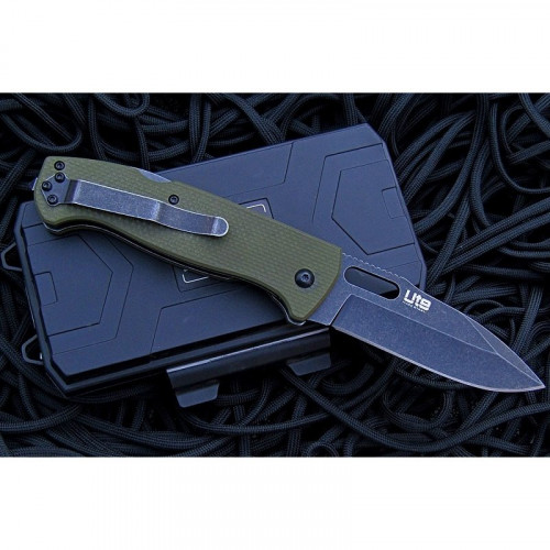 Нож Кизляр UTE 440C Black Titanium Green