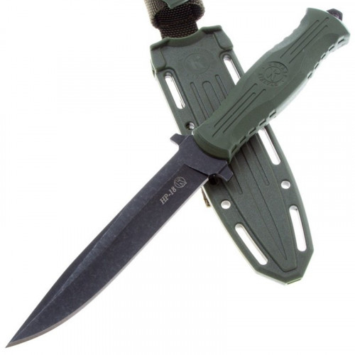 Нож Кизляр НР-18  (эластрон, AUS-8 , ножны пластик АБС ) Black Хаки