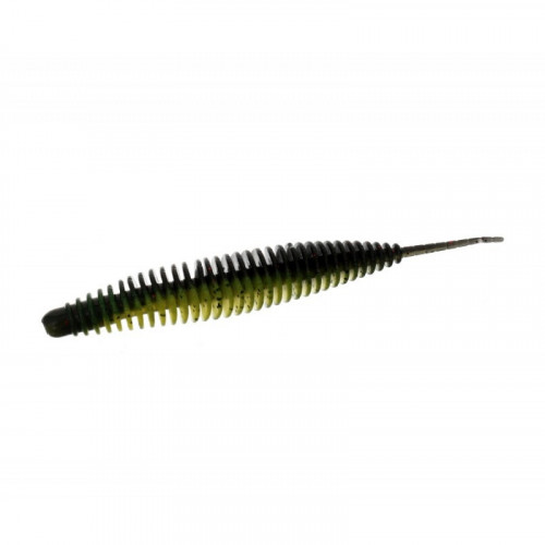 Слаг FLAGMAN Hitomi 4" #1816 Black/Chartreuse 10см 4шт