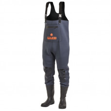Полукомбинезон заброд. Norfin SHADOW NEOPRENE BOOTFOOT р.44-L с сапогами резина