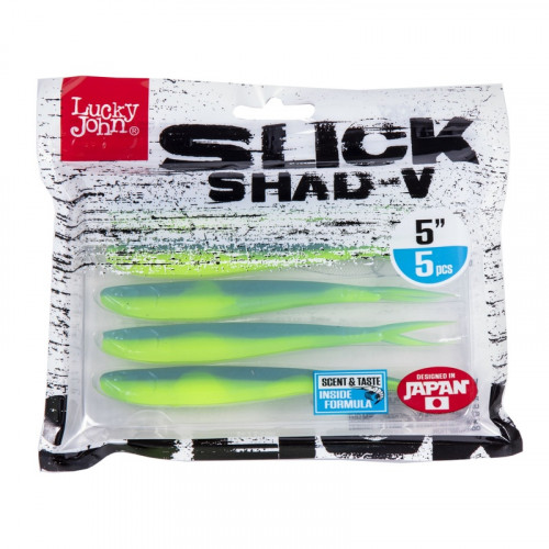 Слаги LJ 3D Series SLICK SHAD-V 5.0in (12,7) T57 5шт.