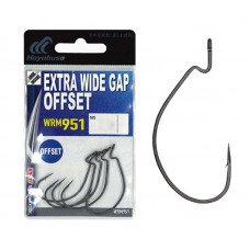 Крючки офсетные Hayabusa Extra Wide Gap Offset WRM951 #4 (BM)