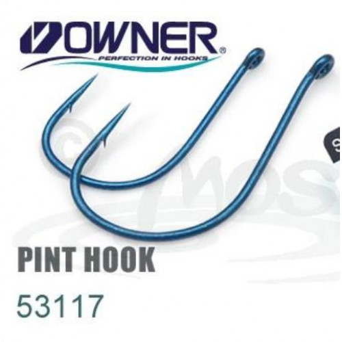 Одинарный крючок OWNER 13шт кольцо синий 53117-12