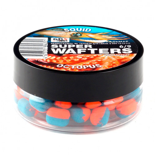 Бойлы нейтральной плавучести (Wafters) GBS Кальмар-Осьминог 6х9мм