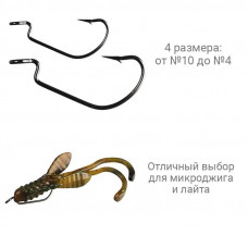 Офсетный крючок Crazy Fish DN Offset Joint Hook №4 1 шт