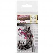 Офсетный крючок Crazy Fish Offset Joint Hook №1/0 8 шт