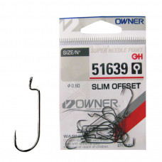 Офсетный крючок OWNER 8шт SLIM OFFSET 51639-6